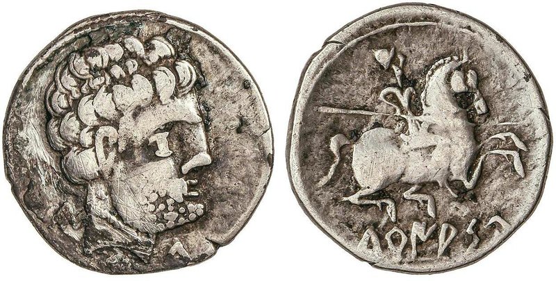 CELTIBERIAN COINS
Denario. 120-20 a.C. TURIASU (TARAZONA, Zaragoza). Anv.: Cabe...