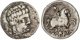 CELTIBERIAN COINS
Denario. 120-20 a.C. TURIASU (TARAZONA, Zaragoza). Anv.: Cabeza barbada a derecha, con letras ibéricas Tu y Ka, debajo del cuello c...
