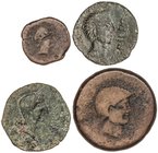 CELTIBERIAN COINS
Lote 4 monedas Cuadrante y As (3). CARMO, LASTIGI, IRIPPO. A EXAMINAR. BC a MBC.