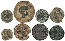 CELTIBERIAN COINS
Lote 8 monedas Semis (6) y As. (2). BALSA, CARMO, CARTEIA (4), CAURA y CONTEBACOM BEL. AE. Todas diferentes. A EXAMINAR. AB-195, 45...