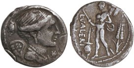 ROMAN COINS: ROMAN REPUBLIC
Denario. 108-107 a.C. VALERIA-11. L. Valerius Flaccus. Anv.: Busto alado de la Victoria a derecha, delante ¶. 4,60 grs. A...