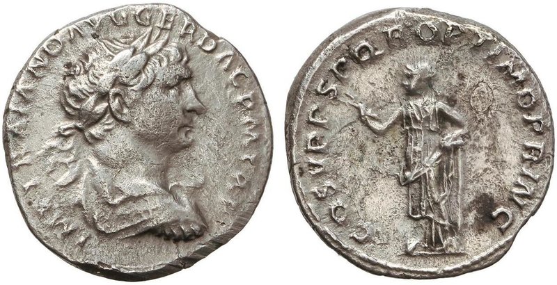 ROMAN COINS: ROMAN EMPIRE
Denario. Acuñada el 103-111 d.C. TRAJANO. Anv.: IMP.T...