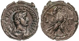 ROMAN COINS: ROMAN EMPIRE
Tetradracma. Acuñada el 265-266 d.C. GALIENO. ALEJANDRÍA. Anv.: Busto laureado a derecha, alrededor leyenda. Rev.: Águila e...