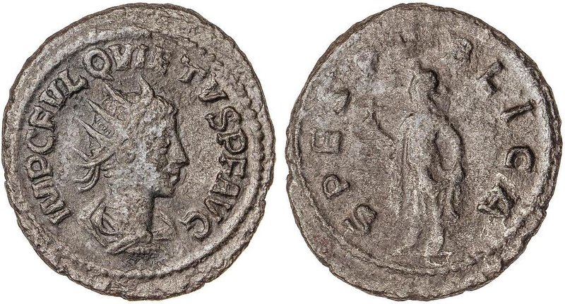 ROMAN COINS: ROMAN EMPIRE
Antoniniano. Acuñada el 260-261 d.C. QUIETO. Anv.: IM...