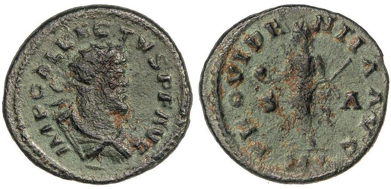 ROMAN COINS: ROMAN EMPIRE
Antoniniano. ALECTO. LONDINIUM. Anv.: IMP. C. ALLECTV...