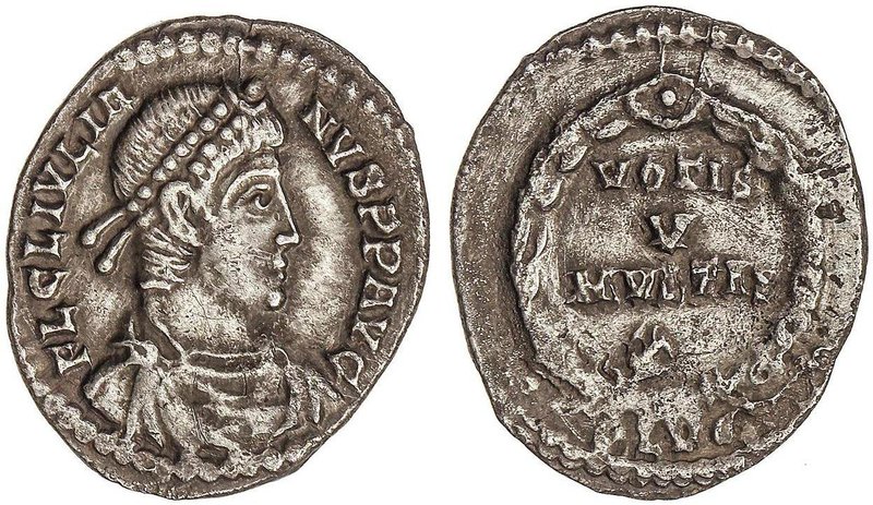 ROMAN COINS: ROMAN EMPIRE
Siliqua. 360-363 d.C. JULIANO II. LUGDUNUM. Anv.: FL....