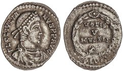 ROMAN COINS: ROMAN EMPIRE
Siliqua. 360-363 d.C. JULIANO II. LUGDUNUM. Anv.: FL. CL. IVLIANVS P. F. AVG. Busto diademado y acorazado a derecha. Rev.: ...