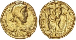 ROMAN COINS: ROMAN EMPIRE
Sólido. Acuñada el 379-383 d.C. TEODOSIO. CONSTANTINOPLA. Anv.: D. N. THEODOSIVS P. F. AVG. Busto a derecha con coraza y di...
