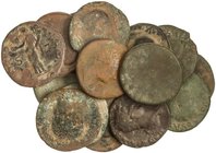 ROMAN COINS: ROMAN EMPIRE
Lote 32 cobres. Contiene Ases y Dupondios de diferentes emperadores. A EXAMINAR. RC a BC.
