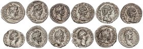 ROMAN COINS: ROMAN EMPIRE
Lote 12 monedas Denario. ANTONINO PÍO, FAUSTINA MADRE (2), SEPTIMIO SEVERO (5), JULIA DOMNA (3) y CARACALLA. AR. Antonino P...