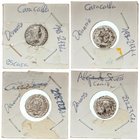 ROMAN COINS: ROMAN EMPIRE
Lote 12 monedas Denario. ALEJANDRO SEVERO, CARACALLA, SEPTIMIO SEVERO. AR. A EXAMINAR. BC a MBC.