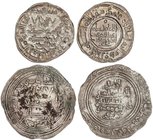 AL-ANDALUS COINS: CALIFHATE
Lote 2 monedas Dirham. 334 y 392H. ABDERRAHMÁN III y HIXEM II. AL-ANDALUS. AR. MBC a EBC-.