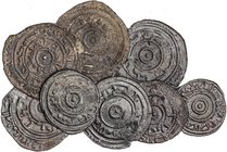 ISLAMIC WORLD: THE FATIMIDS
Lote 8 monedas 1/2 Dirham. AL-´AZIZ BILLAH. AR. (Algunas ligeramente recortadas). Nicol-Tipo A1, C1. BC+ a EBC-.