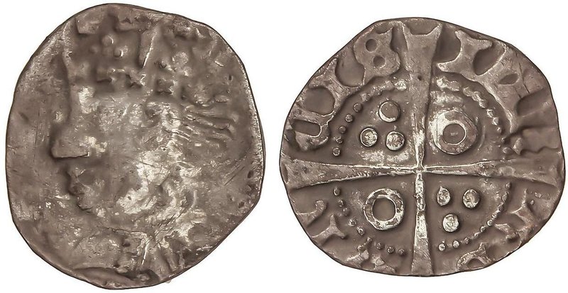 MEDIEVAL COINS: CATALONIA-ARAGÓN
1/3 Croat. JOAN II. BALAGUER. Anv.: Efigie cor...