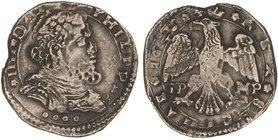 SPANISH MONARCHY: PHILIP IV
4 Taris. 1646. MESSINA. SICILIA. I.P.-M.P. 10,25 grs. AR. Vti-186. MBC.