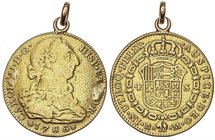 SPANISH MONARCHY: CHARLES III
4 Escudos. 1788. MADRID. M. (Anilla soldada y restos de soldadura). Cal-315. BC+/MBC.