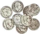PESETA SYSTEM: ALFONSO XII
Lote 11 monedas 20 Centavos de Peso. 1883. MANILA. (Una con perforación y la mayoría con rayas). A EXAMINAR. BC+.