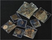 PESETA SYSTEM: LOTS
Lote 233 monedas 1 (61), 2 (155), 5 (15) y 10 (2) Céntimos. 1870 a 1913. GOBIERNO PROVISIONAL, ALFONSO XII y ALFONSO XIII. 1 Cént...
