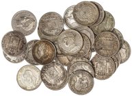 PESETA SYSTEM: LOTS
Lote 35 monedas 50 Céntimos. 1869 a 1926. I REPÚBLICA a ALFONSO XIII. A EXAMINAR. BC+ a SC.