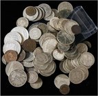 PESETA SYSTEM: LOTS
Lote 87 monedas 1 (10), 2 (5), 50 Céntimos (30), 1 (28), 2 (Pesetas (13) y 50 Centavos de Peso. 1869 a 1933. GOBIERNO PROVISIONAL...