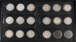 PESETA SYSTEM: LOTS
Lote 16 monedas 15 Pesetas. 1870 a 1892. I REPÚBLICA a ALFONSO XIII. I República (6), Amadeo I (5), Alfonso XII (2) y Alfonso XII...