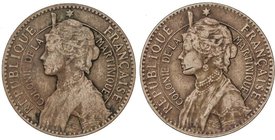 PESETA SYSTEM: ESTADO ESPAÑOL
Lote 2 monedas 1 Peseta. 1947 (*19-52) y (*19-56). MBC- y SC.