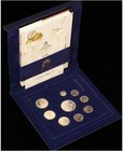 PESETA SYSTEM: JUAN CARLOS I
Serie 9 monedas 1 a 2.000 Pesetas. 2000 a 2001. AR. Últimas Pesetas en plata. En estuche original, con certificado. Incl...