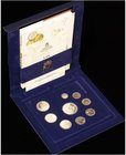 PESETA SYSTEM: JUAN CARLOS I
Serie 9 monedas 1 a 2.000 Pesetas. 2000-2001. AR. Las Últimas Pesetas en plata. En estuche original, con certificado. In...