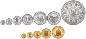 PESETA SYSTEM: V CENTENARIO
Serie 12 monedas 100, 200, 500, 1.000, 2.000, 5.000 (2), 10.000 (2), 20.000, 40.000 y 80.000 Pesetas. 1990. AR y AU. Seri...
