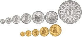 PESETA SYSTEM: V CENTENARIO
Serie 12 monedas 100, 200, 500, 1.000, 2.000, 5.000 (2), 10.000 (2), 20.000, 40.000 y 80.000 Pesetas. 1991. AR y AU. Seri...