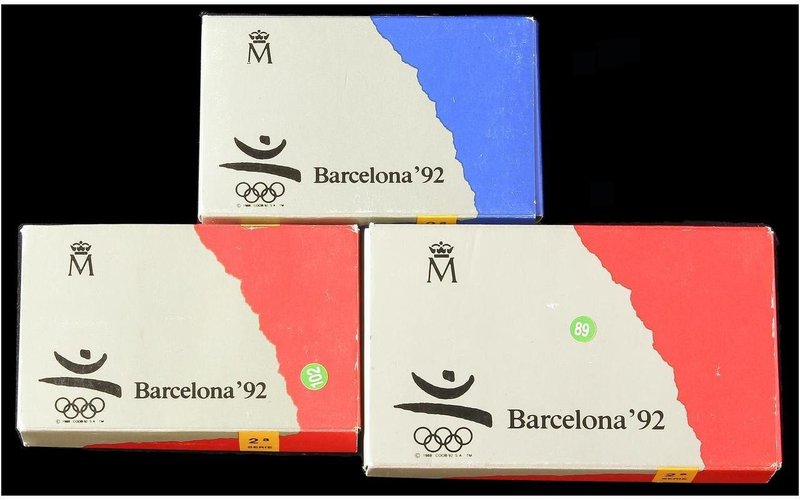 PESETA SYSTEM: BARCELONA OLYMPICS 1992
Serie 10.000, 20.000 y 80.000 Pesetas. 1...