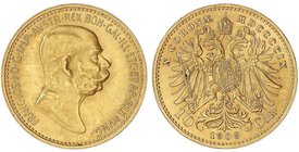 WORLD COINS: AUSTRIA
10 Coronas. 1909. FRANCISCO JOSÉ I. 3,38 grs. AU. Busto pequeño. KM-2815. EBC.