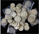 WORLD COINS: BELGIUM
Lote 45 monedas 5 a 500 Francos y 5 Ecu. 1850 a 1987. AR. Incluye 12 monedas tamaño duro a plata 1850 a 1876. Todas en plata. IM...