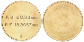 WORLD COINS: CHILE
Cospel de prueba de 100 Pesos. SANTIAGO. Anv.: P.B. 20,33 grs // P.F. 18,3057 grs. 20,33 grs. AU. Prueba de 100 Pesos tipo KM-175....