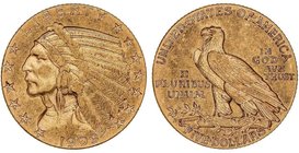 WORLD COINS: UNITED STATES
5 Dólares. 1909-S. SAN FRANCISCO. 8,33 grs. AU. Tipo Indio. Fr-150; KM-129. MBC+.