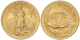 WORLD COINS: UNITED STATES
20 Dólares. 1908. 33,42 grs. AU. Saint Gaudens. Sin ´In God We Trust´. Brillo original. Fr-183; KM-127. EBC+.