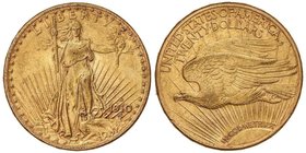 WORLD COINS: UNITED STATES
20 Dólares. 1910-D. DENVER. 33,37 grs. AU. Saint Gaudens. (Leves rayitas). Fr-187; KM-131. EBC-.