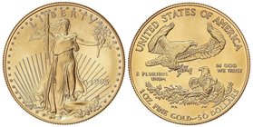 WORLD COINS: UNITED STATES
50 Dólares. 1995. 33,94 grs. AU. Saint-Gaudens. Fr-B1; KM-219. SC.