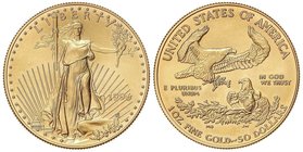 WORLD COINS: UNITED STATES
50 Dólares. 1996. 33,94 grs. AU. Saint-Gaudens. Fr-B1; KM-219. SC.
