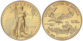 WORLD COINS: UNITED STATES
50 Dólares. 1998. 33,91 grs. AU. Saint-Gaudens. Fr-B1; KM-219. SC.