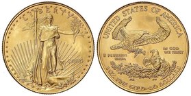 WORLD COINS: UNITED STATES
50 Dólares. 2000. 33,92 grs. AU. Saint-Gaudens. Fr-B1; KM-219. SC.