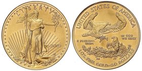 WORLD COINS: UNITED STATES
50 Dólares. 2003. 33,93 grs. AU. Saint-Gaudens. Fr-B1; KM-219. SC.