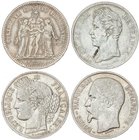 WORLD COINS: FRANCE
Lote 7 monedas 5 (5), 10 y 20 Francos. 1828 a 1965. PARÍS y ESTRASBURGO. AR. Incluye 5 Francos 1828-BB, 1848-A, 1850-A, 1852-A y ...