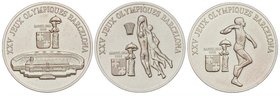 WORLD COINS: GUINEA
Serie 3 monedas 100, 200 y 300 Francos. 1988. AR. KM-57, 58, 59. FDC.