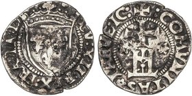 WORLD COINS: ITALIAN STATES
Lira (Testón). 1508-1512. LUIS XII (Ocupación francesa). GÉNOVA. Anv.: LV: XII:REX:FRA:LA:D. Escudo coronado borbónico. R...