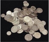 WORLD COINS: SWITZERLAND
Lote 120 monedas 1/2 (42), 1 (40), 2 (22) y 5 (16) Francos. 1901-B a 1969-B. BERNA. AR. Todas diferentes y todas de plata. I...