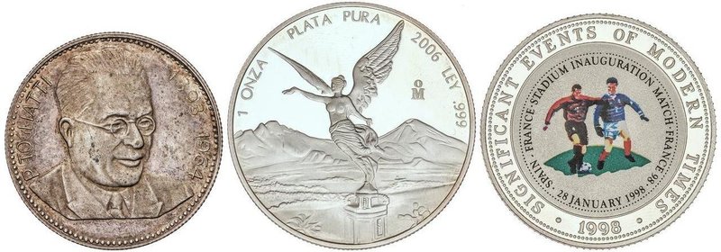 WORLD LOTS AND COLLECTIONS
Lote 2 monedas y 1 medalla. U.R.S.S. AR. Contiene me...