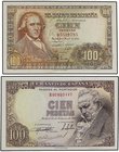 SPANISH BANK NOTES
Lote 2 billetes 100 Pesetas. 1946 y 1948. Goya Serie B y Bayeu Serie D. A EXAMINAR. Ed-451b, 456a. SC- a SC.