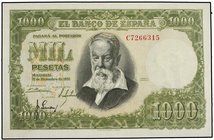 SPANISH BANK NOTES
1.000 Pesetas. 31 Diciembre 1951. Sorolla. Serie C. (Leve punto de aguja). Ed-463a. SC-.