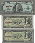 WORLD BANK NOTES
Lote 32 billetes 1 (3), 5 (7), 10 (11), 20 (8), 50 (2) y 100 Pesos. 1949 a 1960. CUBA. A EXAMINAR. Pick-77b, 79a, b, 80a, b, c, 87a,...